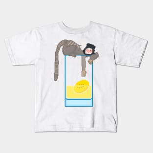 Marmoset with banana drink Kids T-Shirt